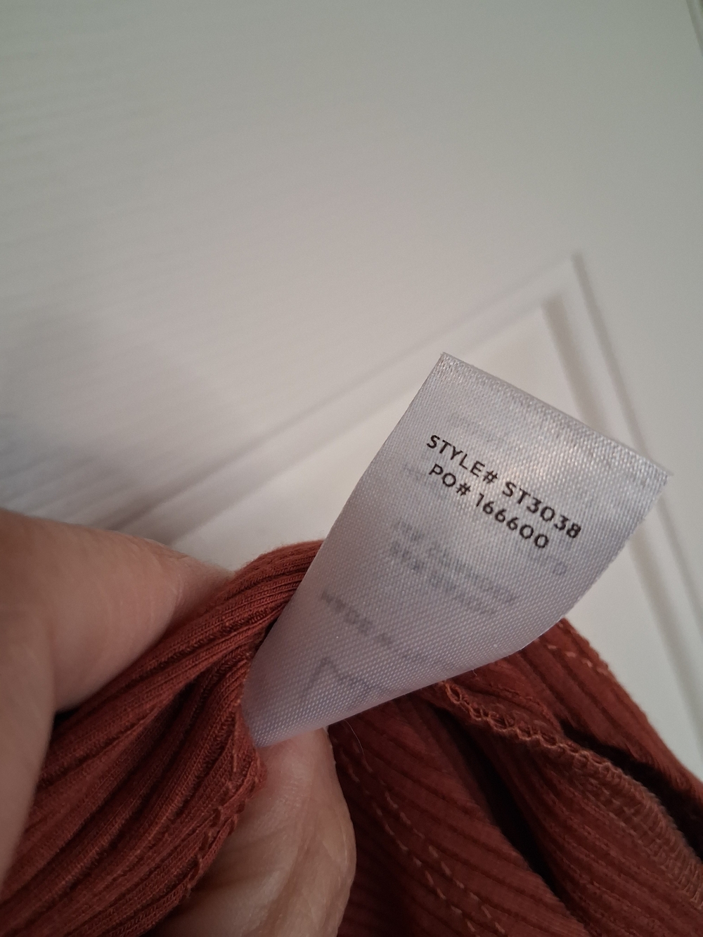 Lulus Set For Life Ribbed Midi Skirt Rust Red Size Large - Picture 5 of 10